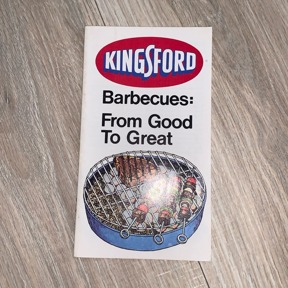 Vintage 80’s Kingsford Barbecues: From Good To Great pamphlet